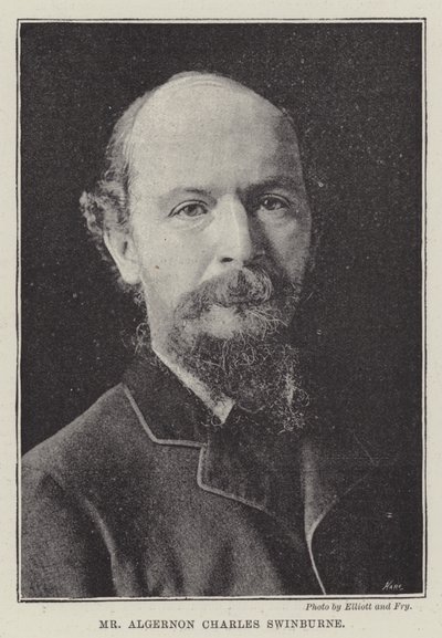 Mr. Algernon Charles Swinburne by English Photographer