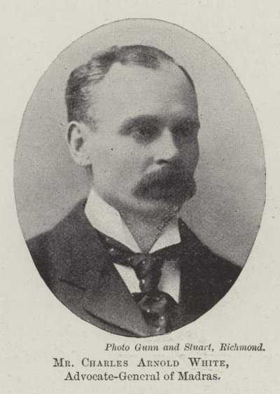 Mr Charles Arnold White, Advocate-General of Madras by English Photographer