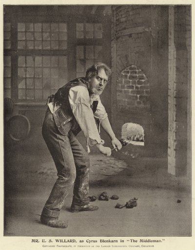 Mr E S Willard as Cyrus Blenkarn in The Middleman by English Photographer