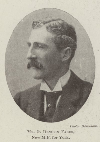 Mr G Denison Faber, New MP for York by English Photographer
