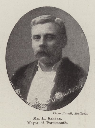 Mr H Kimber, Mayor of Portsmouth by English Photographer