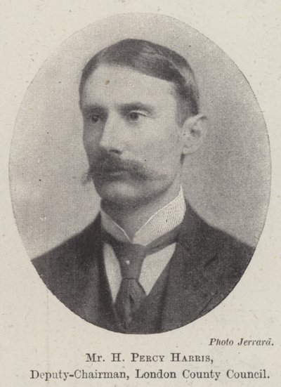 Mr H Percy Harris, Deputy-Chairman, London County Council by English Photographer