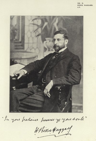 Mr H Rider Haggard, JP by English Photographer