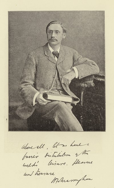 Mr H W Massingham, Editor of the Star by English Photographer