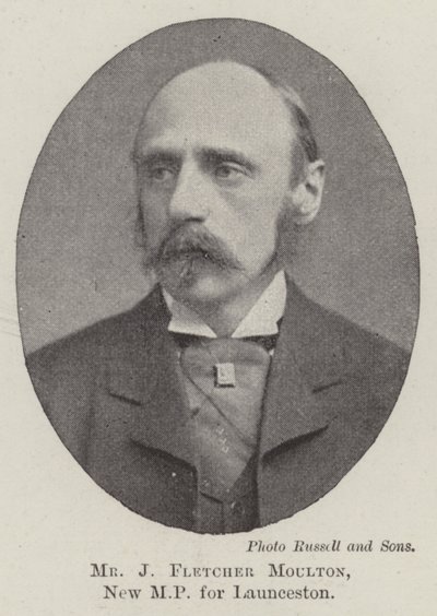 Mr J Fletcher Moulton, New MP for Launceston by English Photographer
