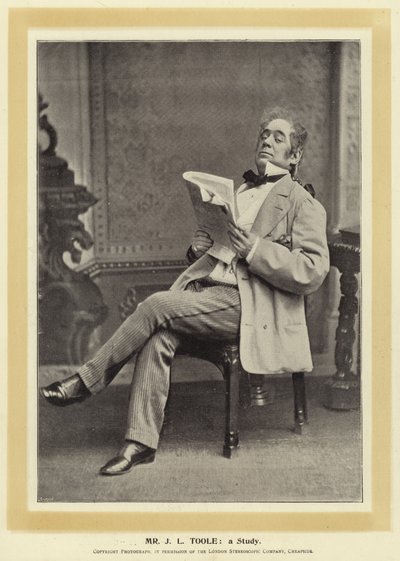 Mr J L Toole: a Study by English Photographer