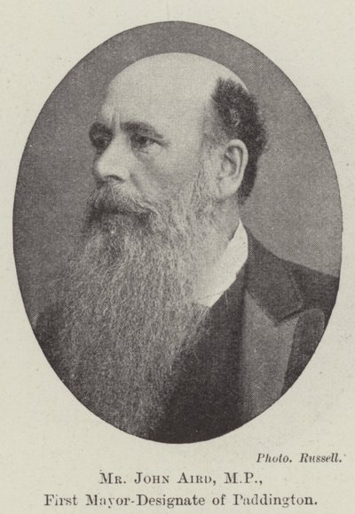 Mr John Aird, MP, First Mayor-Designate of Paddington by English Photographer