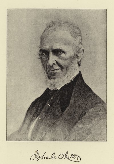 John G Whittier, the Quaker-Poet of America by English Photographer