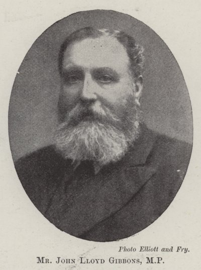 Mr John Lloyd Gibbons, MP by English Photographer
