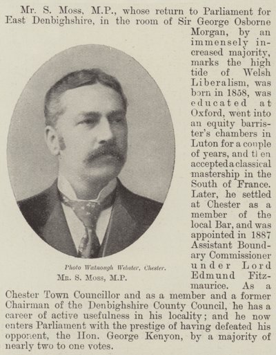 Mr S Moss, MP by English Photographer