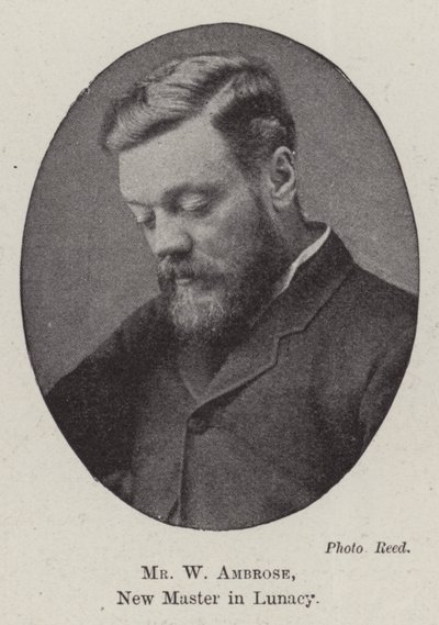 Mr W Ambrose, New Master in Lunacy by English Photographer