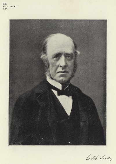 Mr W E Lecky, MP by English Photographer