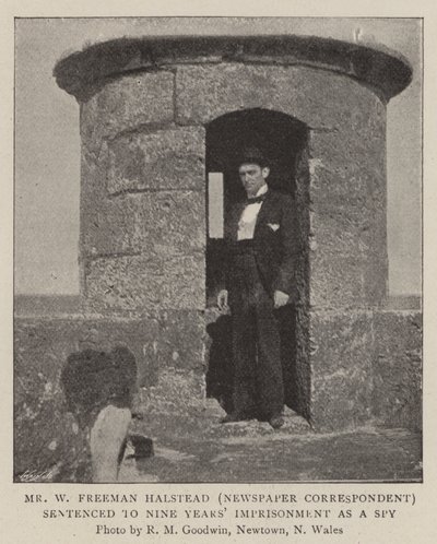 Mr W Freeman Halstead (Newspaper Correspondent) sentenced to Nine Years Imprisonment as a Spy by English Photographer