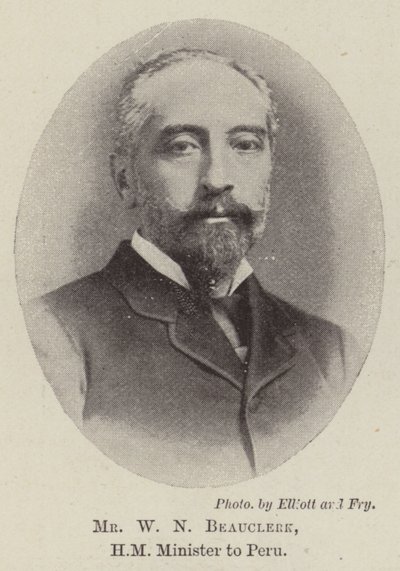 Mr W N Beauclerk, HM Minister to Peru by English Photographer