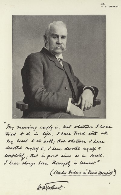 Mr W S Gilbert by English Photographer