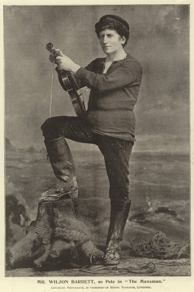 Mr Wilson Barrett, as Pete in The Manxman by English Photographer