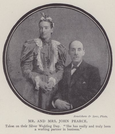Mr and Mrs John Pearce by English Photographer