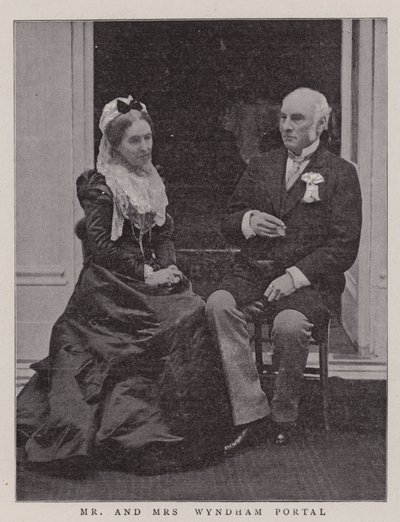 Mr and Mrs Wyndham Portal by English Photographer