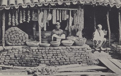Native shop, Calcutta, India by English Photographer