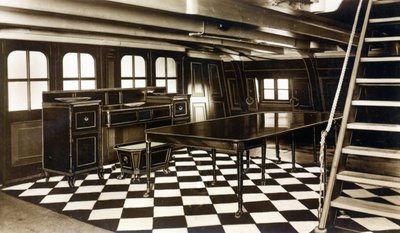 Nelsons Dining Room onboard the HMS Victory by English Photographer