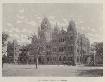 New Railway Offices at Bombay by English Photographer