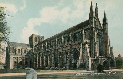 Northwest view of Winchester Cathedral by English Photographer