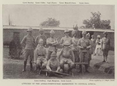 Officers of the Anglo-Portuguese Expedition to Central Africa by English Photographer