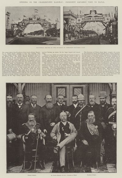 Opening of the Charlestown Railway, President Kruger