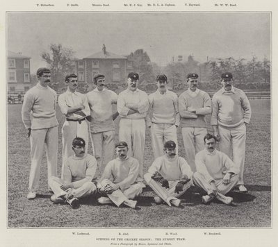 Opening of the Cricket Season, the Surrey Team by English Photographer