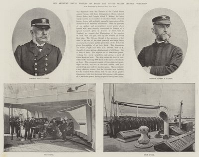 Our American Naval Visitors on Board the United States Cruiser Chicago by English Photographer