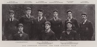 Our American Visitors, the Yale Athletic Team by English Photographer