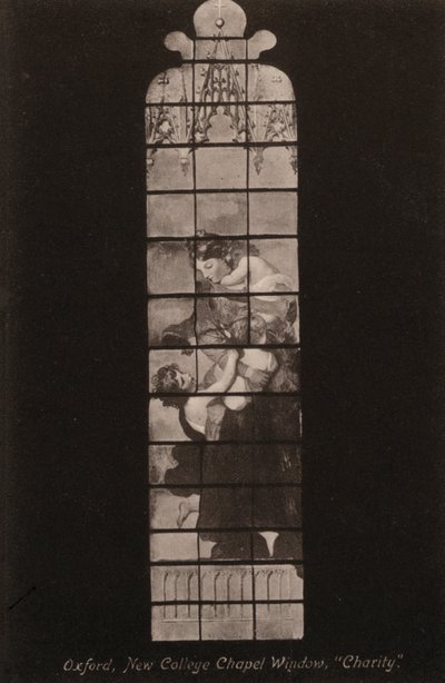 Oxford, New College Chapel Window, Charity by English Photographer