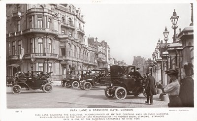 Park Lane and Stanhope Gate by English Photographer