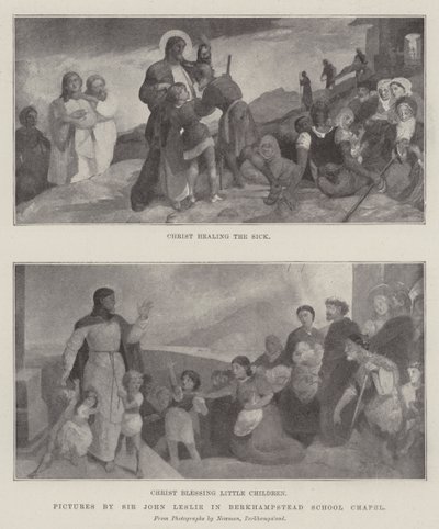 Pictures by Sir John Leslie in Berkhampstead School Chapel by English Photographer