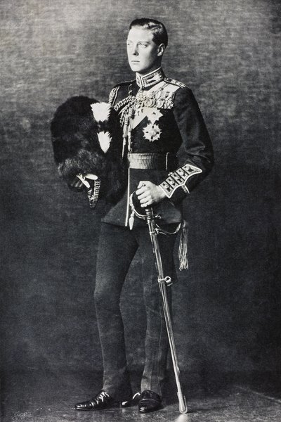 Portrait of Edward, Prince of Wales, in His Uniform as Colonel of Welsh Guards by English Photographer