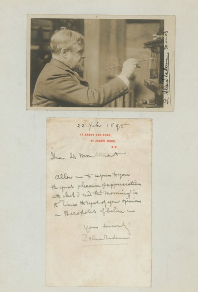 Portrait of Lawrence Alma-Tadema by English Photographer