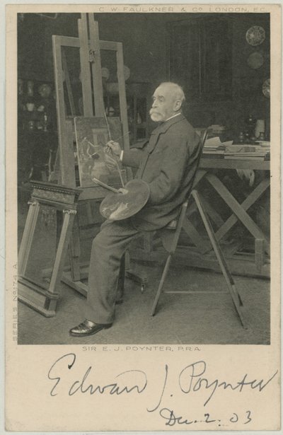 Portrait of Sir Edward J Poynter by English Photographer