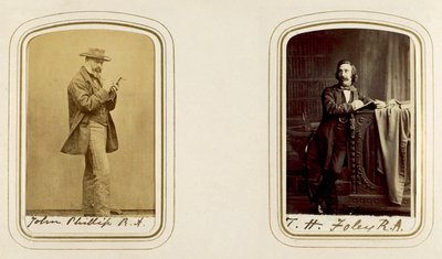 Portraits of John Phillip and John Henry Foley by English Photographer