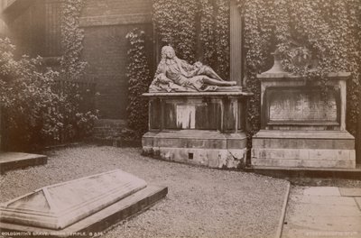 Grave of Oliver Goldsmith in the Inner Temple by English Photographer