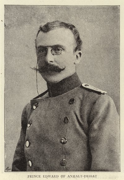 Prince Edward of Anhalt-Dessau by English Photographer