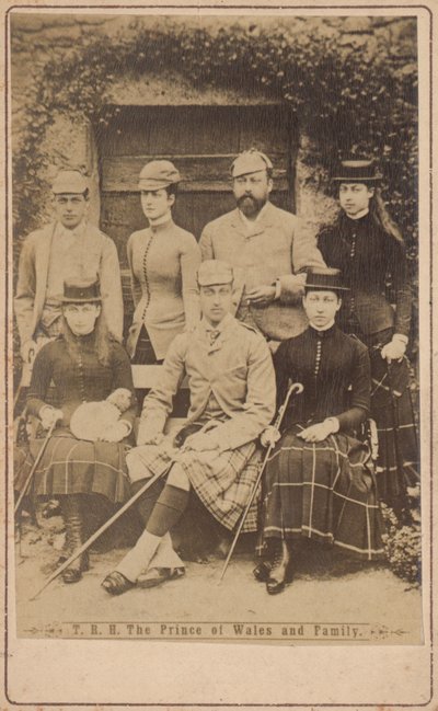 Prince of Wales in a portrait with his family by English Photographer