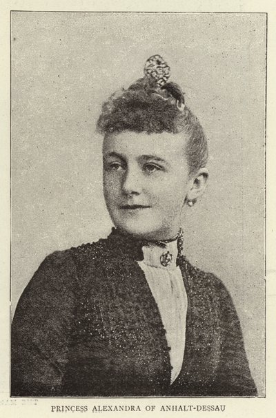 Princess Alexandra of Anhalt-Dessau by English Photographer
