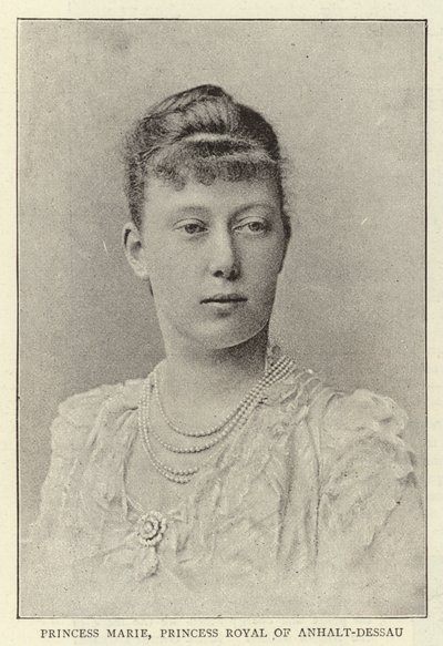 Princess Marie, Princess Royal of Anhalt-Dessau by English Photographer