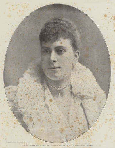 Princess Victoria Mary of Teck, the Future Wife of HRH the Duke of Clarence and Avondale by English Photographer