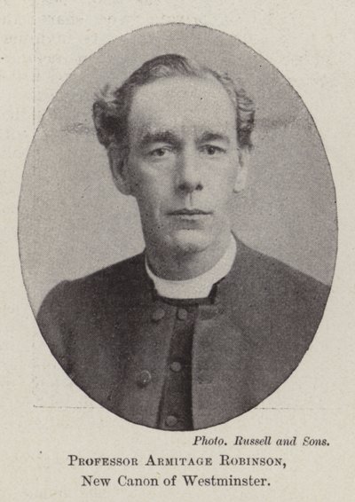 Professor Armitage Robinson, New Canon of Westminster by English Photographer