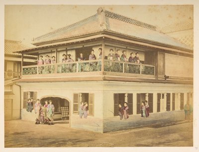 Prostitutes at the Shinpuro Brothel, Takashima-cho, Yokohama by English Photographer