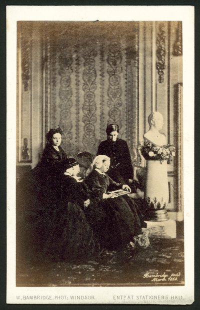 Queen Victoria and members of her family by English Photographer