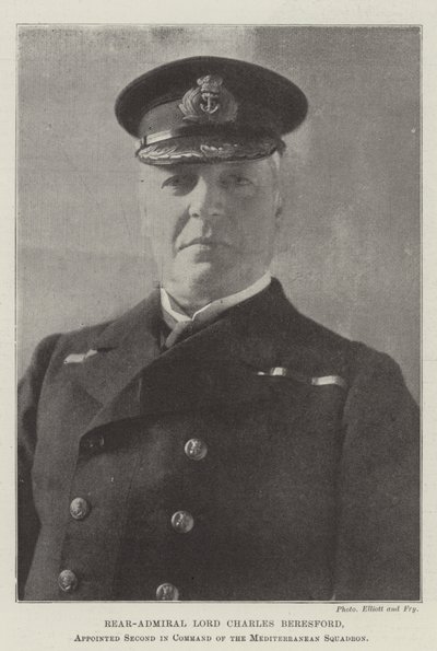 Rear-Admiral Lord Charles Beresford, appointed Second in Command of the Mediterranean Squadron by English Photographer