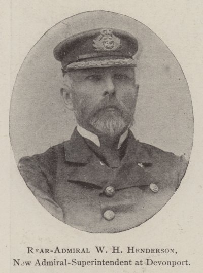 Rear-Admiral W H Henderson, New Admiral-Superintendent at Devonport by English Photographer