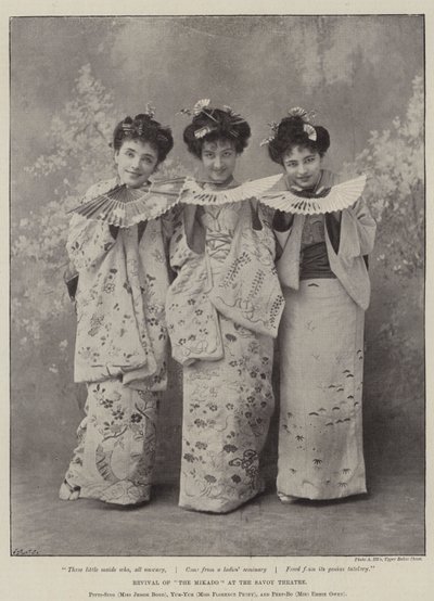 Revival of The Mikado at the Savoy Theatre by English Photographer